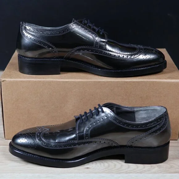 Robert Clergerie Shoes Mens Size 8 Silver Derby Long Wing  display picture 1